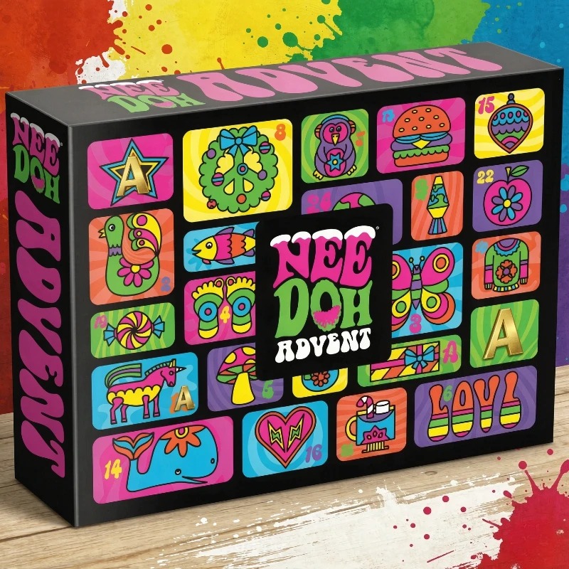 Advent Calendar Gift - Адвент-календарь NeeDoh 2026, 3D-кукла из ПВХ,