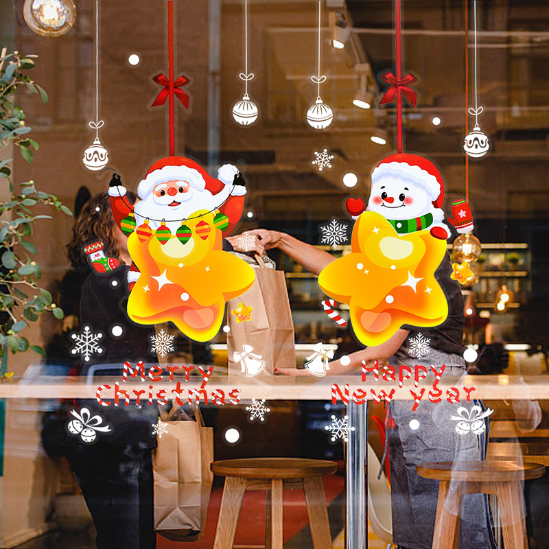 Snowflake Window Decal - Рождественские наклейки на окна с изображением