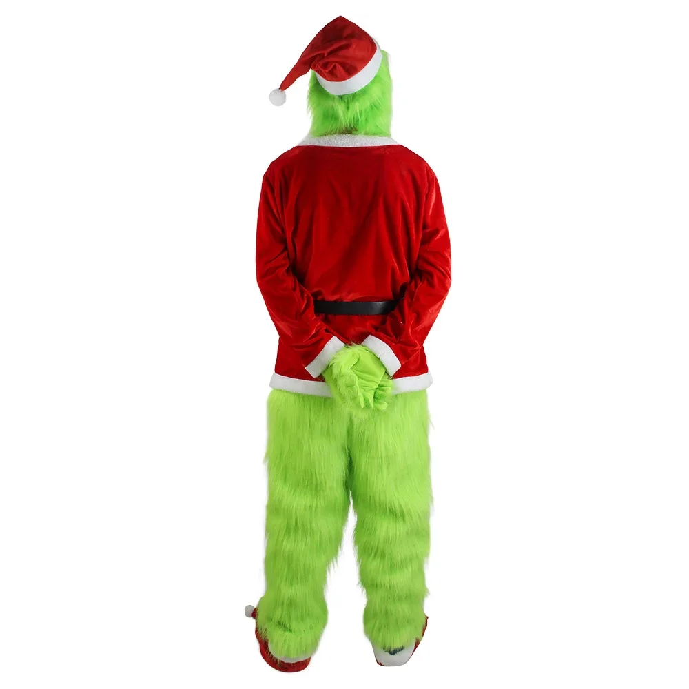 Santa Hat Plush - Костюм для косплея 2026: Зеленый плюшевый