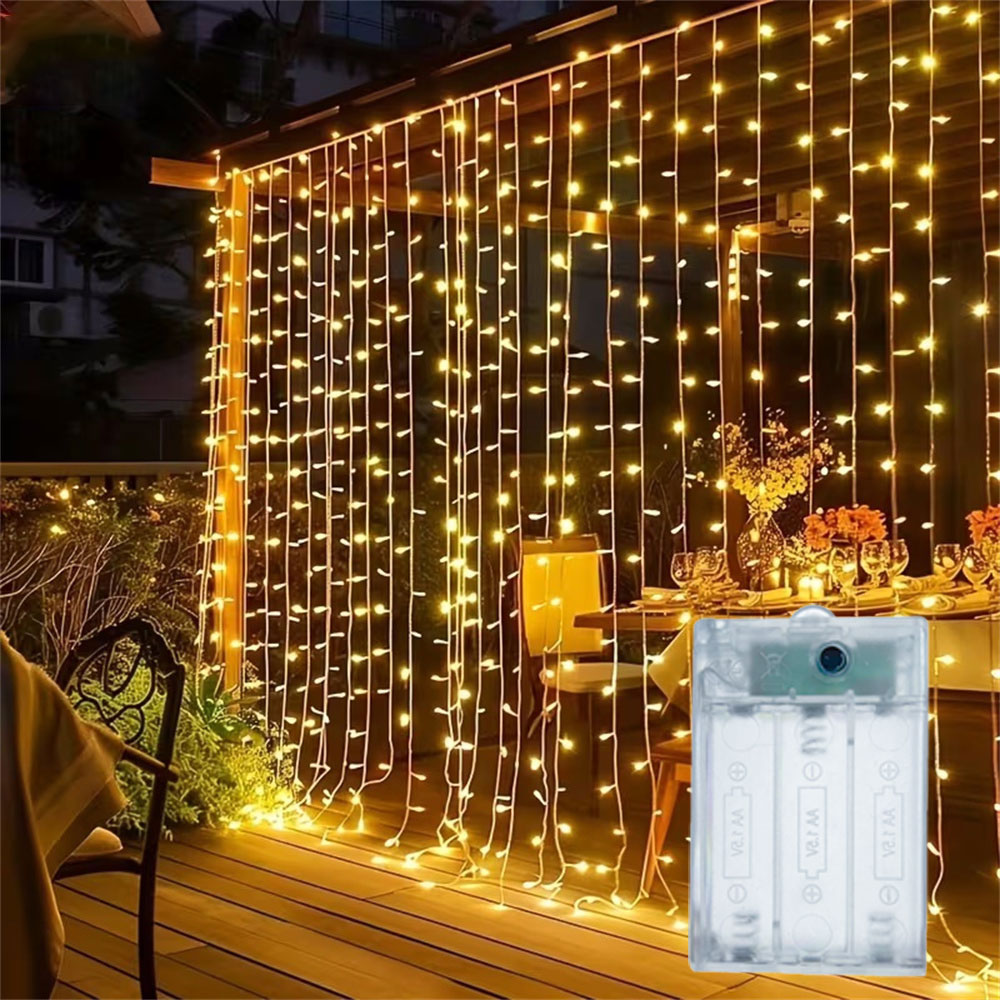 Светодиодная гирлянда-штора 3/ – обзор и цена Led Fairy String Lights