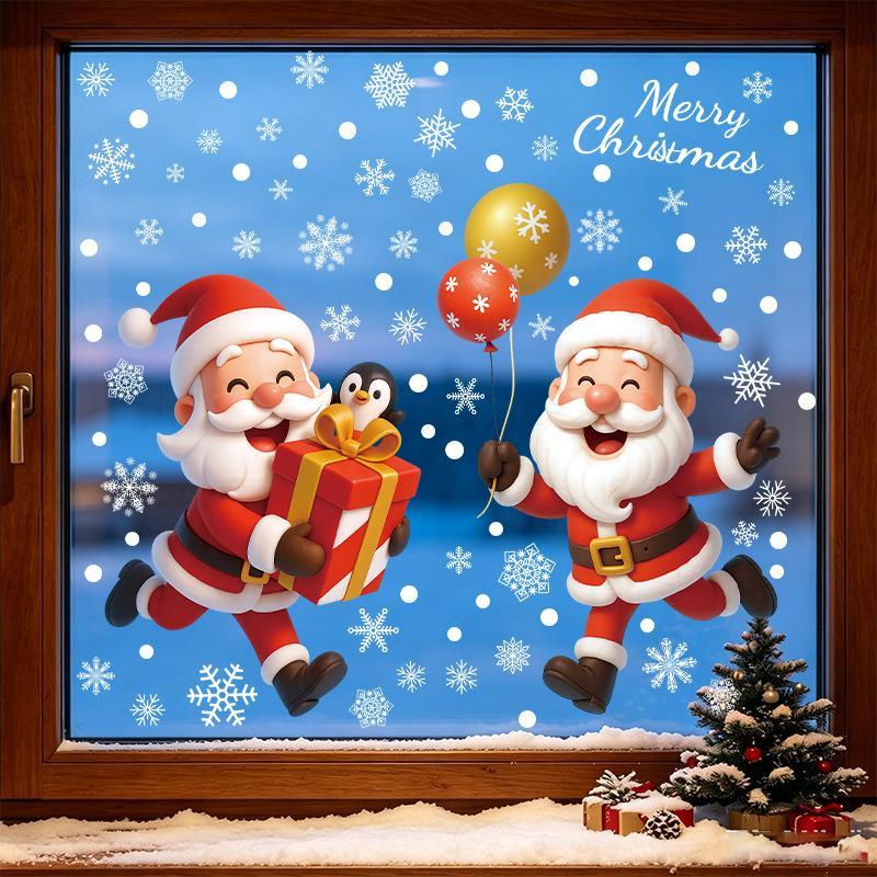 Рождественские статичные накле – обзор и цена Snowflake Window Decal