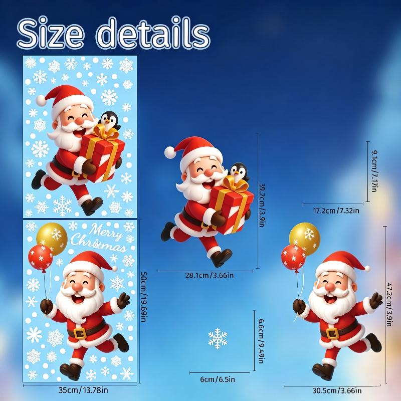 Рождественские статичные накле – обзор и цена Snowflake Window Decal