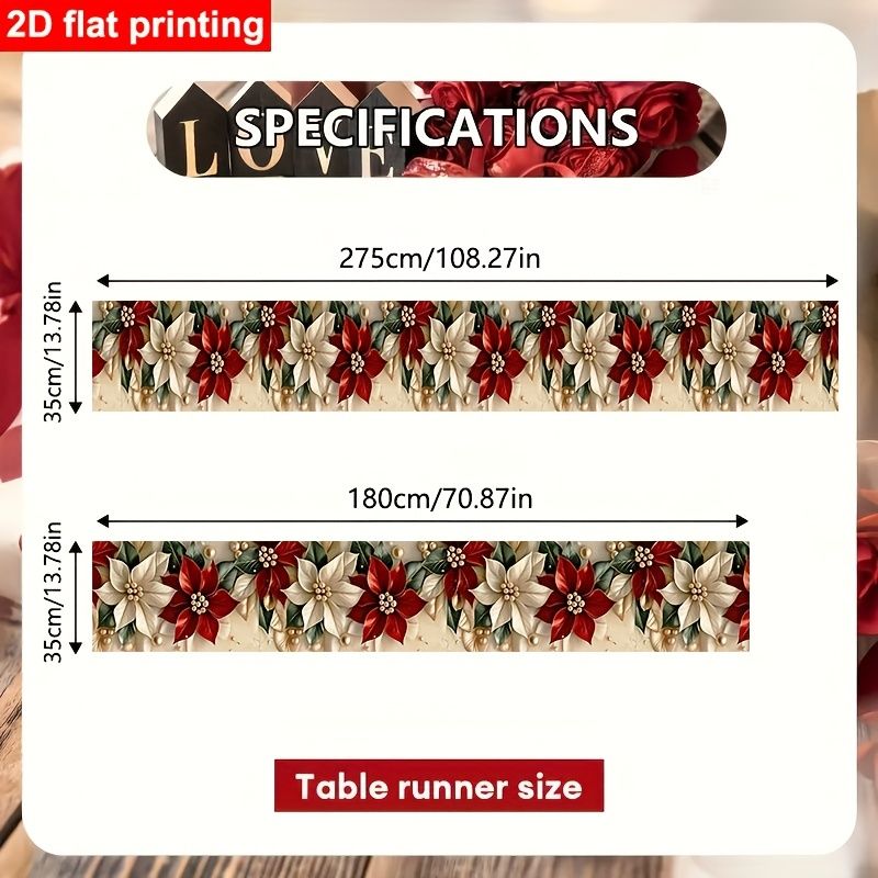 Настольная дорожка VIKAMA Poin – обзор и цена Christmas Table Runner