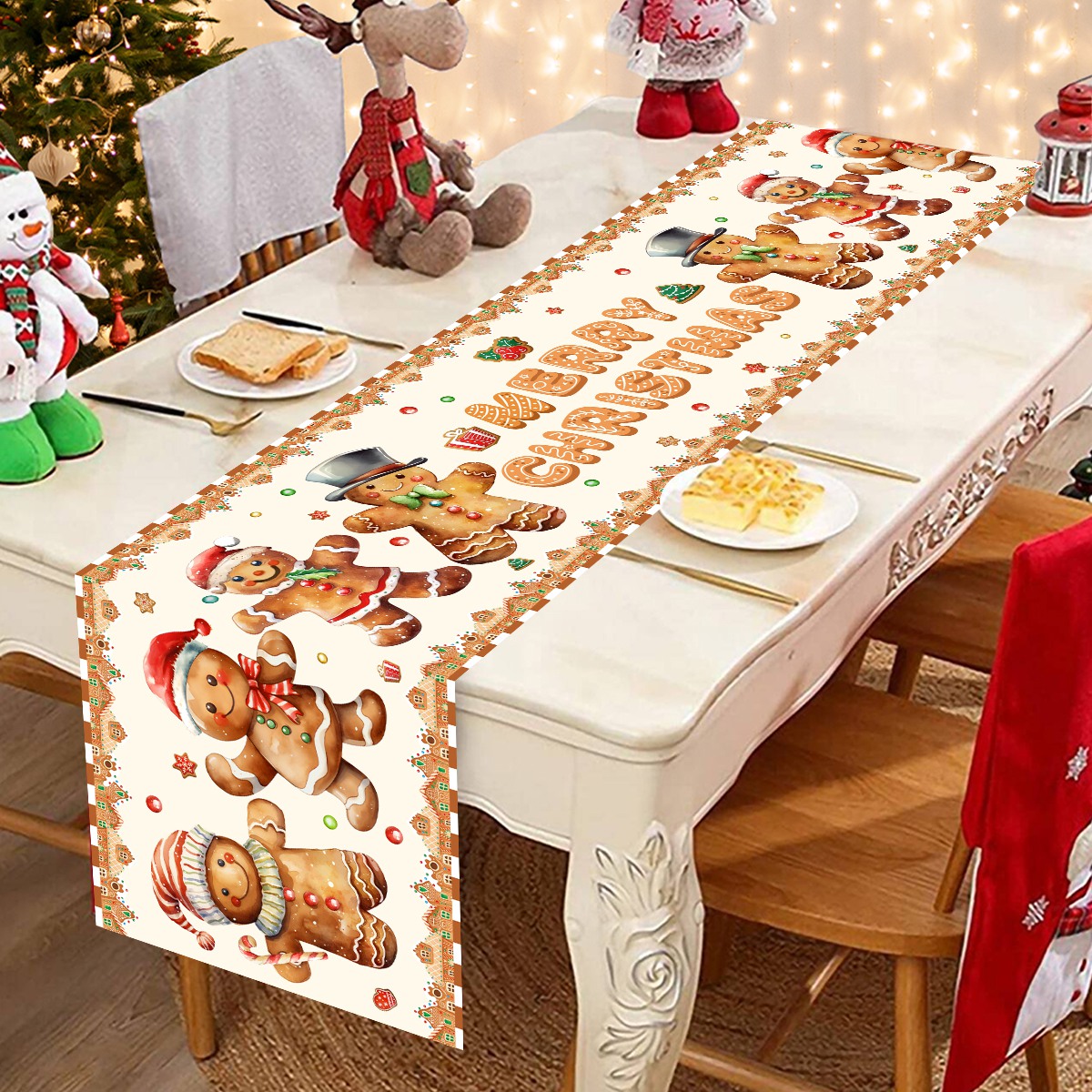 Рождественский Санта-Клаус, По – обзор и цена Christmas Table Runner