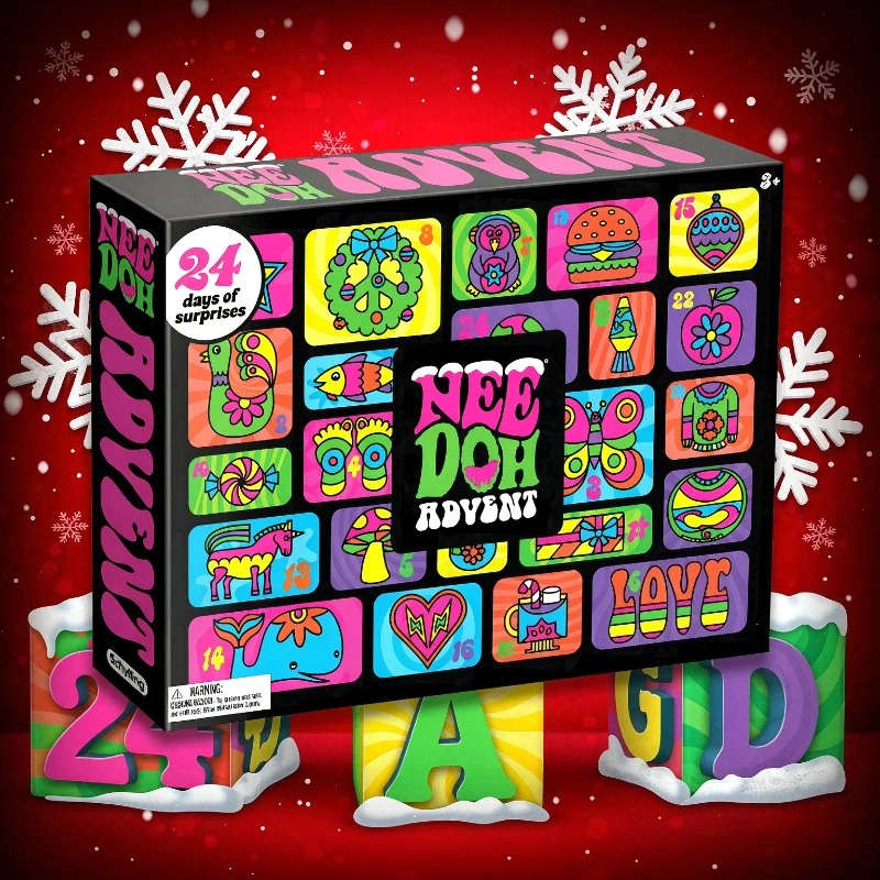 Адвент-календарь NeeDoh 2026,  – обзор и цена Advent Calendar Gift