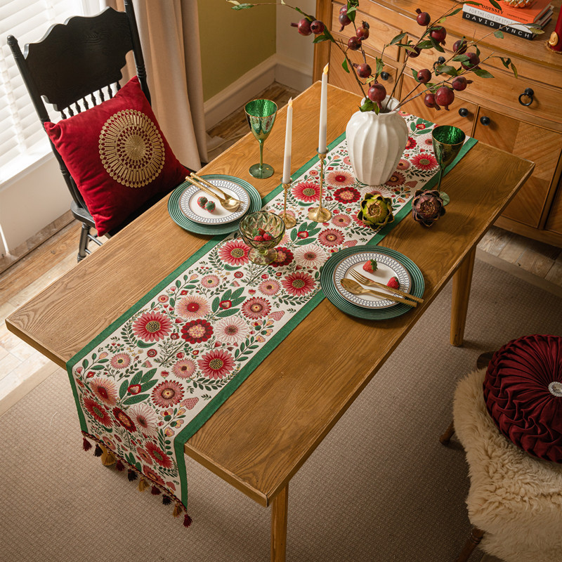 Винтажная дорожка для стола в  – обзор и цена Christmas Table Runner