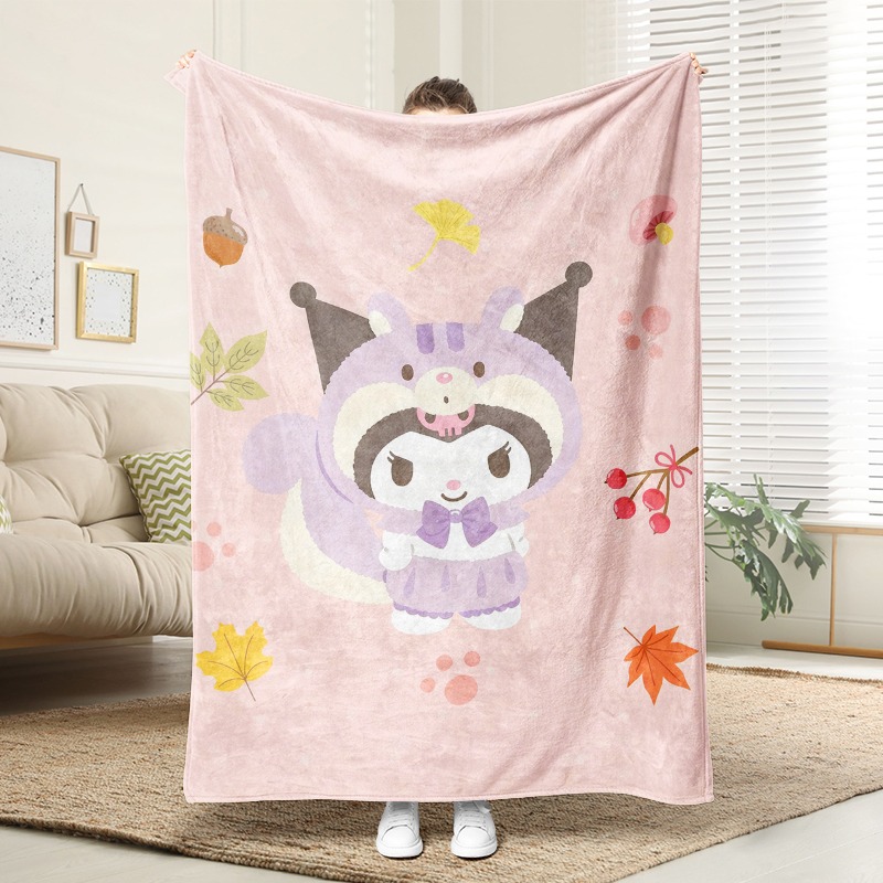 Плед Sanrio Cozy Pink из флиса – обзор и цена Christmas Throw Blanket