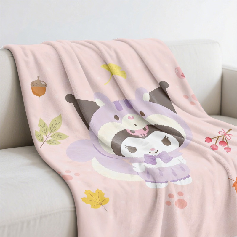 Плед Sanrio Cozy Pink из флиса – обзор и цена Christmas Throw Blanket