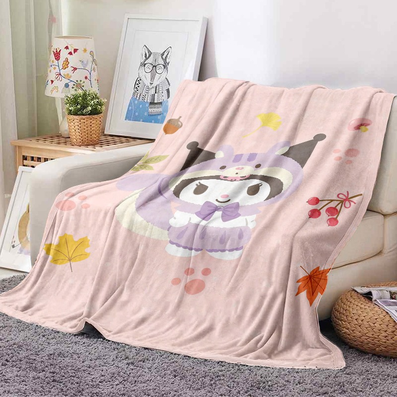 Плед Sanrio Cozy Pink из флиса – обзор и цена Christmas Throw Blanket