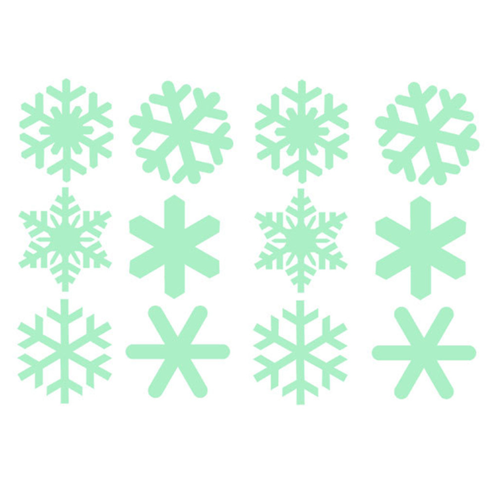 Набор светящихся наклеек-снежи – обзор и цена Snowflake Window Decal