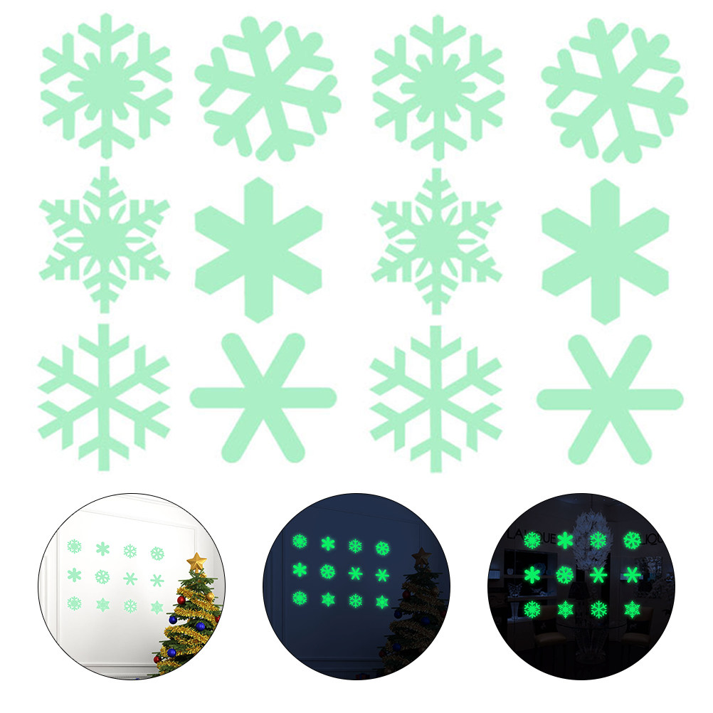 Набор светящихся наклеек-снежи – обзор и цена Snowflake Window Decal