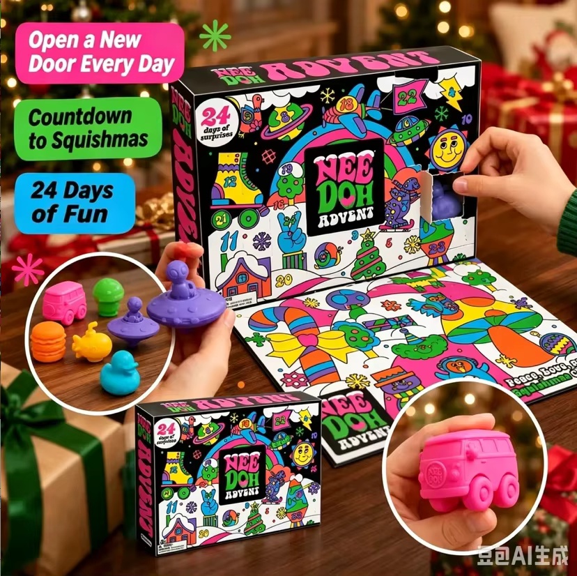 Новый адвент-календарь Needoh  – обзор и цена Advent Calendar Gift