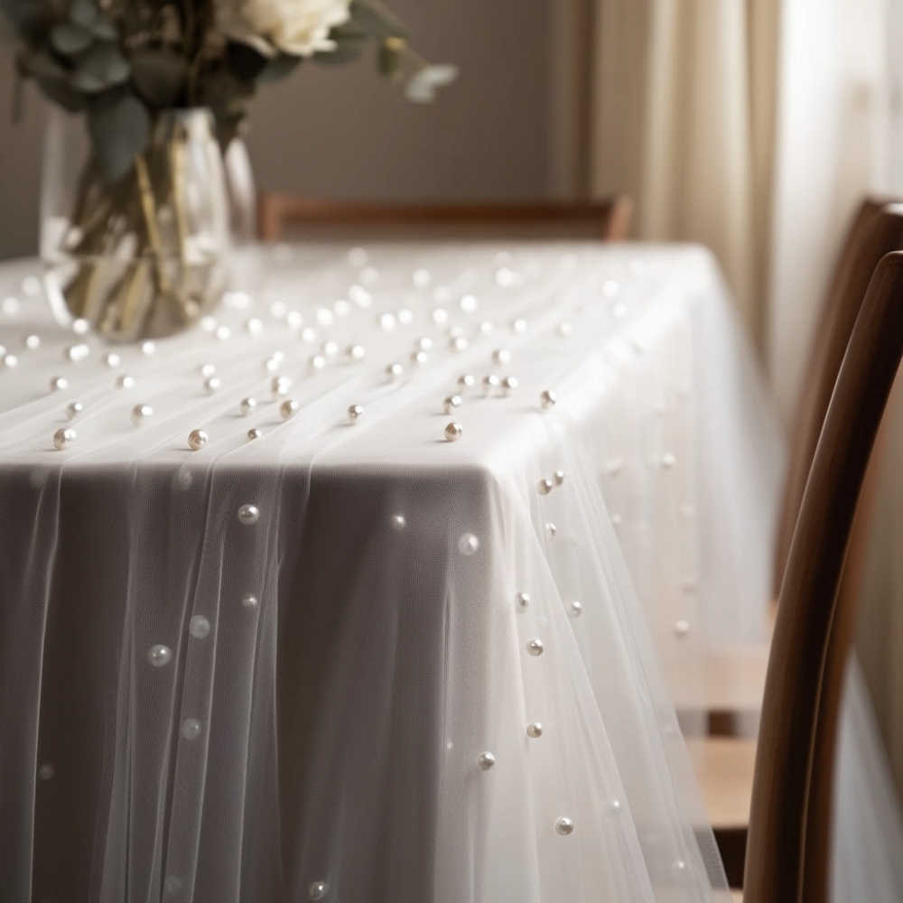Скатерть-дорожка из жемчужного – обзор и цена Christmas Table Runner